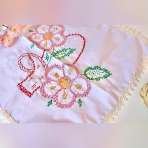 Sold. Cross-Stitch Embroidered Napkins